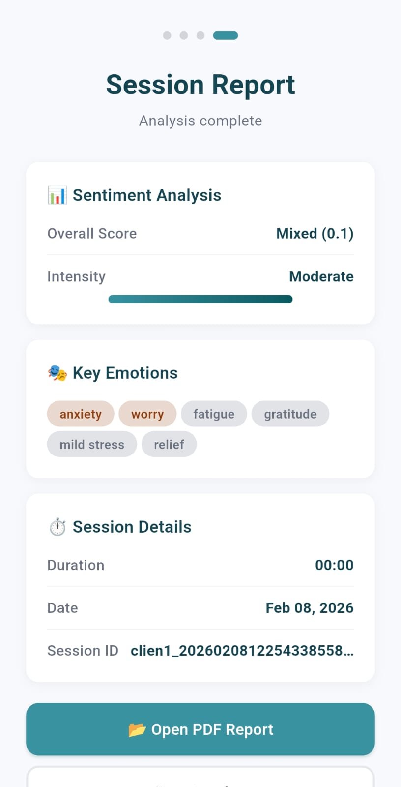 rcovr-ai session report — mixed sentiment